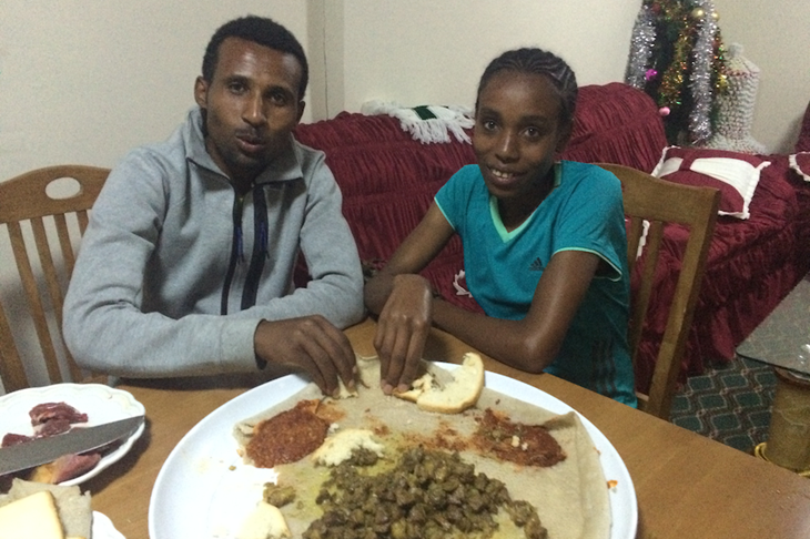Almaz Ayana at home ()