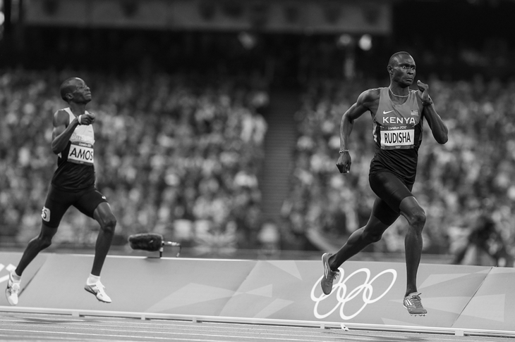 David Rudisha during his world record run at the 2012 London Olympics (Getty Images)