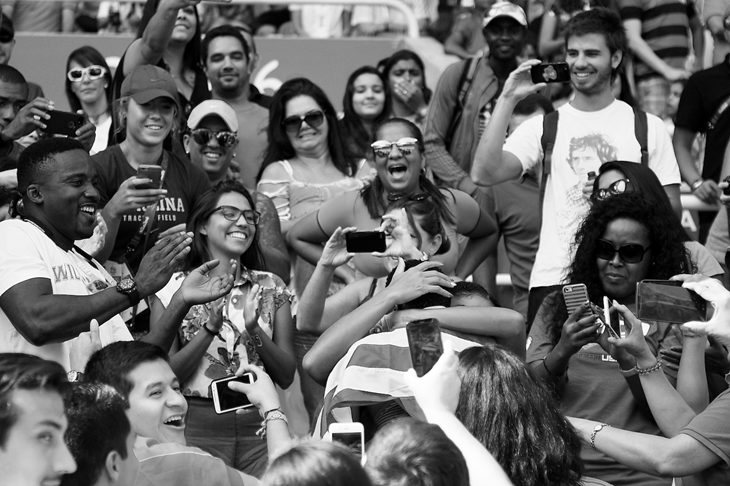 Will Claye and Queen Harrison get engaged at the Rio Olympics (Getty Images)