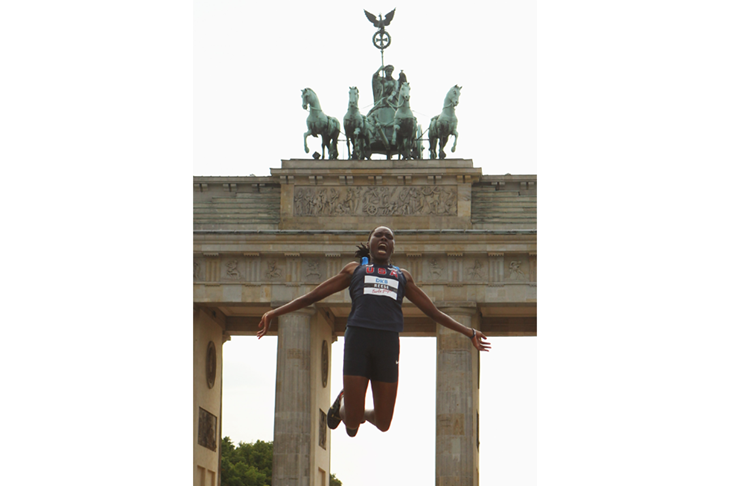Brittney Reese competes at the 2011 Berlin Fliegt! competition ()