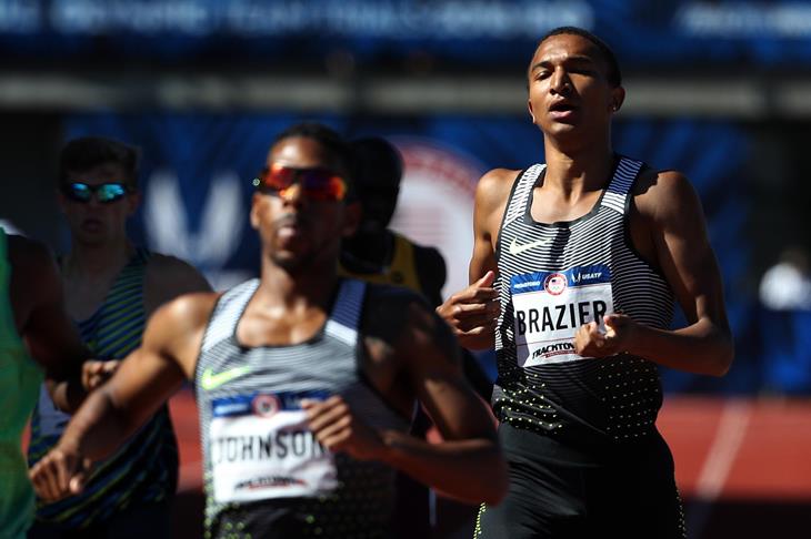 Donavan Brazier during the 2016 Olympic Trials (Getty Images)