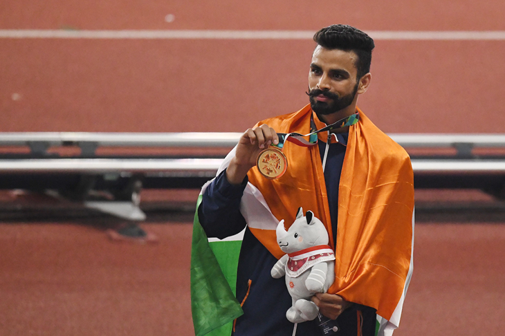 Arpinder Singh at the 2018 Asian Games (AFP / Getty Images)