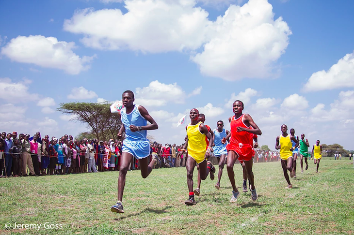 A Maasai warrior competes in the Maasai Olympics (Jeremy Goss)