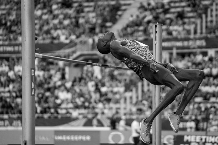 Mathew Sawe competes at the Paris Diamond League (Matthew Quine)