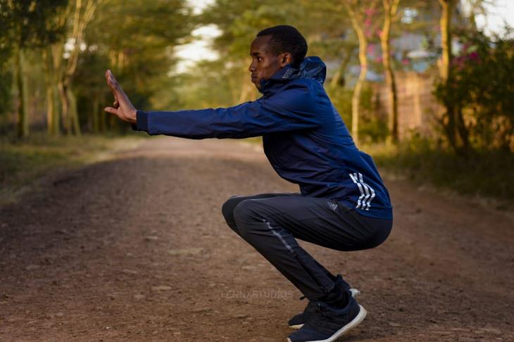 George Manangoi in training (Lennx Mpokeh)