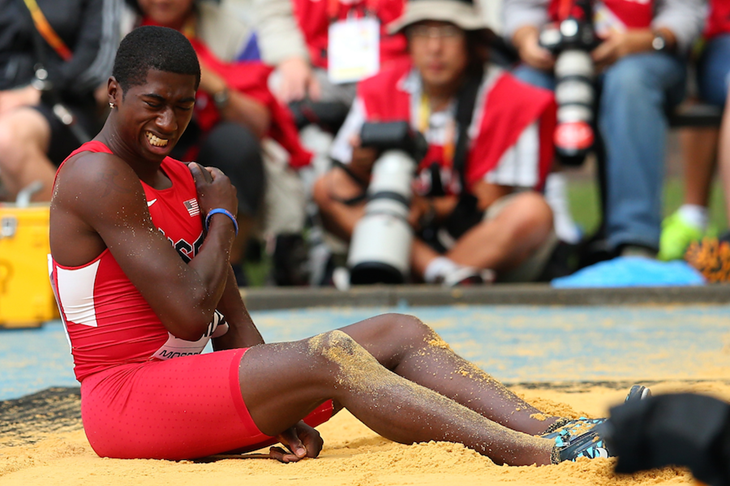 Marquis Dendy at the 2013 IAAF World Championships (Getty Images)