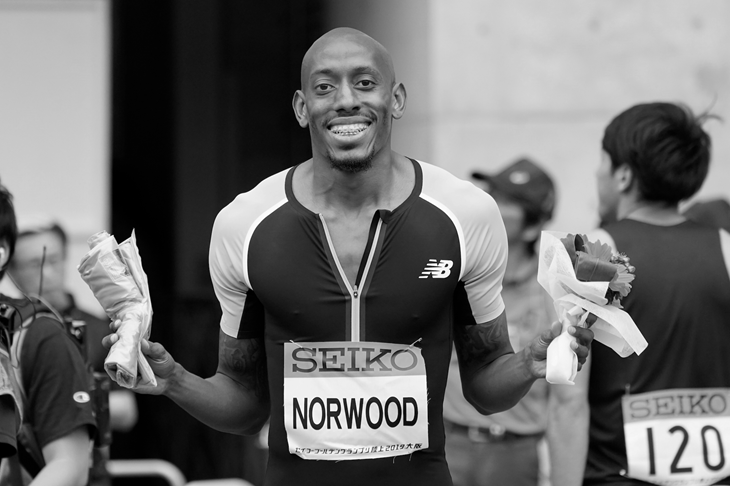 Vernon Norwood at the Seiko Grand Prix (Getty Images)