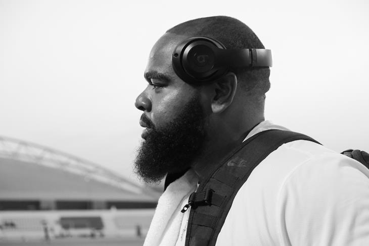 Darrell Hill ahead of the Doha Diamond League 2019 (Michelle Sammet)