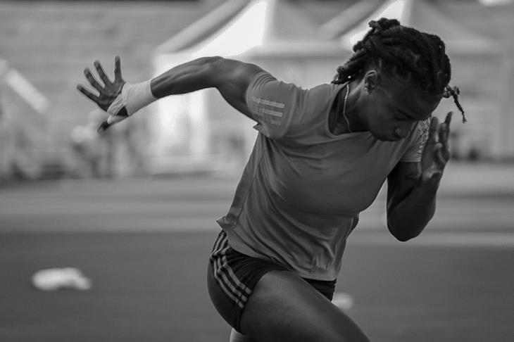 Aleia Hobbs ahead of the Rome Diamond League (Michelle Sammet)